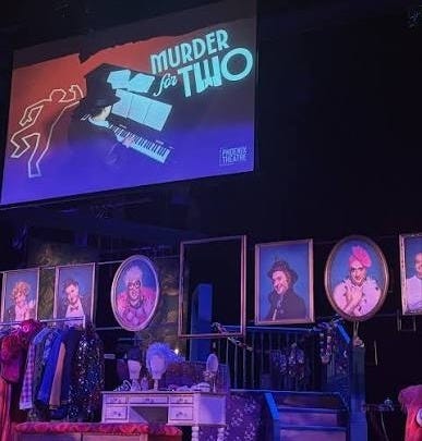 Chris and I saw Murder for Two at The Phoenix Theater Company tonight and  it was amazing! @the.jason.hammond.show was phenomenal and so was his  co-star. It's there for one more weekend, so